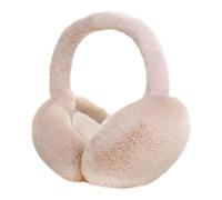 Foldable Winter Ear Muffs Cozy Faux Fur Earmuffs Soft Warm Earmuffs Cute Headband Ear Covers Fluffy Ear Warmers Khaki