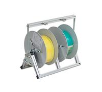 Foldable Wire Spool Rack, 1/2/3 Reel Cable Holder, Portable Wire Holder, Suitable for Wire Industry and Retail Applications