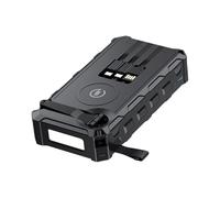 Foldable Wireless Battery - Solar Power Bank - Portable Power Bank - Hand Crank Power Bank for Phones with Flashlight, SOS Alarm and Compass for Cycling and Hiking