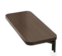 Foldable Wood Wall Desk, Wall Mounted Folding Table, Floating Desk with Metal Brackets, Fold Down Workbench for Garage Home Office Kitchen Dining Room