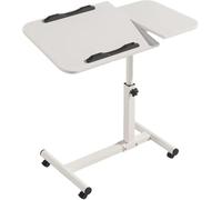 Foldable Wooden Bed Tray Table with Adjustable Angle Lap Desk for Breakfast in Bed Eating Work Laptops Puzzles and Reading Portable with Folding Legs