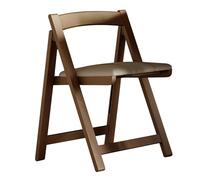 Foldable Wooden Dining Chairs with Cushioned Seats - No Assembly, Sturdy & Space-Saving Design, Perfect for Apartments, Parties & Gatherings - Brown Color