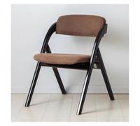 Foldable Wooden Stackable Chairs for Kitchen Comfortable Reclining Indoor Seating Portable Event Chair with Removable Cushed Seat