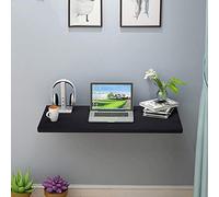 Foldable Wooden Wall Table Space-Saving Dining Desk for Kids Minimalist Design Adjustable Height Available in White Black Yellow Blue - Perfect for Small Spaces