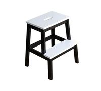 Foldable WooStep Stool for Indoor Use DoubleLayer Ladder High & Low Height Shoe Changing Bench Design (Black & White)