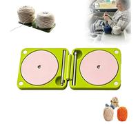 Foldable Yarn Holder Portable Travel Case for Crochet & Knitting, Compartment for Hooks, Stitch Markers & Small Knitting Tools, Ideal for Travel & Home Crafting (C)