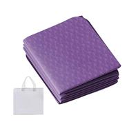 Foldable Yoga Mat for On the Go, 6 mm Thick Waterproof Training Mat, Non-Slip Foldable Yoga Mat with Storage Bag, for Gym, Home, Outdoor, Picnic, Training