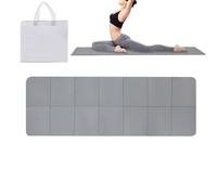 Foldable Yoga Mat for On the Go Non-Slip Fitness Mat 6 mm Thick Non-Slip Foldable Yoga Mat with Carry Bag for Studio Home Outdoor Picnic Training