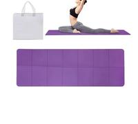 Foldable Yoga Mat for Travel - 6mm Thickened Exercise Pad,Portable Folding Yoga Mat with Storage Bag for Exercise Studio Gym Workout Travel Picnic