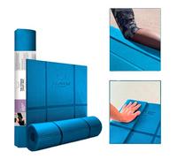 Foldable Yoga Mat Thick, in 6 Combinations; Greater Support and Protection for Joints, Body Alignment System, and Sections for Hands and Feet. Non-slip texture and water-resistant