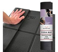 Foldy Mat 8mm Non-Slip Nonslip Yoga Mat and Pilates Mat With Fold-Over Joint Support, Body Alignment Lines And Hand And Foot Guides, Perfect Perfect For Beginners and Seniors, 68-Inch Length x 24-Inch