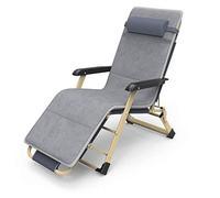 Foldable Zero Gravity Lounge Chair - Adjustable Recliner with Comfortable Cotton Pad Outdoor Patio Sun Lounger in Silver Gray Supports 150kg Ideal for Garden & Terrace Relaxation