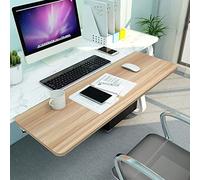 FoldableDesk ExtenWooden Keyboard Tray 55/65/75cmNoPunch ClampUltimate Forearm Support for table Cuter Use Elbow & Arm Rest