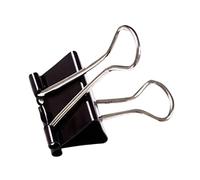 Foldback Clip 25mm Black (100 Pack) 22781