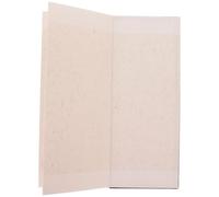 Folded Blank Calligraphy Book for Letters and Practice, Brown