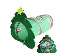 Folded Cat Tunnels - Solid Tube with 1 Play Ball Kitty Toys,Cat Tube for Indoor Cats, Wear-resistant Pet Tunnel for Rabbits Kittens and Dogs