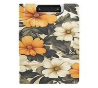 Folded Clipboard A4 Clipboard Clipfolio Horizontal and Vertical Double Clips School Clip Board with Cover Beauty Spring Flowers American Samoa Paogo Ulafala