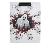 Folded Clipboard Coming Out of The Snow Ground A4 Clipboard Folio Double Metal Clips Pen Holder School Clip Board with Hard Cover