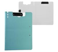 Folded Clipboard Green Gradient A4 Clipboard with Binder Horizontal and Vertical Double Clips Nursing Clip Board with Hard Cover