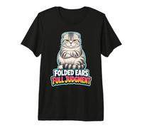 Folded Ears Judgment Cat Premium T-Shirt