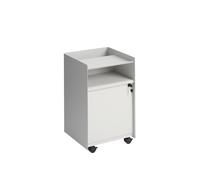 Folded Trolley H61.5 with Lockable Drawer Grey
