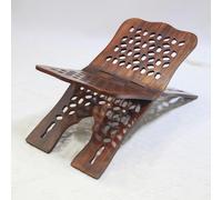 Folded Wood Bookshelf and Read Rack, Portable Wood Bookshelf, Desk and Study Read Rack, Suitable for Read The Bed, Sofa or Desk, Suitable for Studying and Working