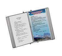 Folder， 10-Page 20 Sheets Metal Wall Hanging Flip Display Folder(Grey)