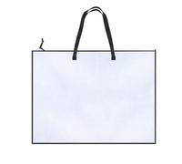 Folder 19x25in Large Art Folder Clear Mesh Organizer for Bulletin Boards Poster with Zipper Handle StorageBag Tote Bag File Jackets