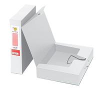 Folder 1PCS Thickened File Storage Box- Large Capacity, Portable, Multicolor, for Office, Contract & Document Organization(White)