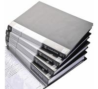 Folder 4 pcs Binder with 20/30/40/60 Plastic A4 Document Pocket, Presentation Book, Displays Documents for School, Office or Home File Folder