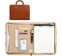 Folder， Clipboard Business Conference Bag for Women Men(Bruin)