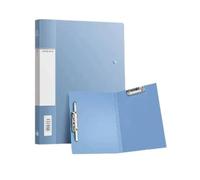Folder Clipboard Folder, A4 Foldable Clipboard with Metal Clip, 360 Degree Foldable Binder Clipboards with Pen Holder, Report Cover Clip Boards 8.5x11, Black,Vertical File Folder(Blue)