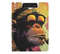 Folder Clipboard with Storage Cool Gorilla A4 Clipboard Binder Double Metal Clips Pen Holder Office Clip Board with Cover
