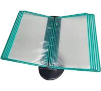 Folder Flip File Holder, Desktop Or Wall-Mounted Display Stand with Adjustable Tilt A4 10 Panels and 20 Panels File Pockets