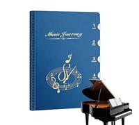 Folder for Music Sheet Music | A4 Sheet Music Holder with Rings | Organizer for Manuscript Sheets, for School, Office, Meeting Band, Concert Hall, Presentations, Travel