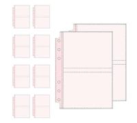 Folder for the Collection of Cards, 10 Sheets A5 A6 Transparent Storage Sleeves | Transparent Trading Cards Storage Case - for Photo Envelopes Photo Cards Entry Tickets Home Office Collector Ki