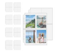 Folder for the collection of cards, 10 sheets with protection for A5 and A6 formats, photo book, cards display folder, for children, adults, collectors, photo envelopes, photo cards, tickets, home