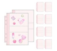 Folder for the collection of cards, 10 transparent sheets for A5 and A6 folders, photo book, card display, for children, adults, collectors, photo envelopes, photo cards, tickets, home, office