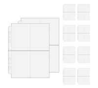Folder for trading cards, 10 sheets, A5, A6, transparent storage sleeves, holder for sports cards and photo album, for photos, tickets, adults, collectors, office, school, collection and organisation