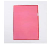 Folder, L-Shaped Transparent Insert A4Multi-Purpose 6-Pcs Can Hold Exam Papers Documents Etc(Rot)