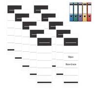 Folder Labels, 50 Pcs Self Adhesive Labels, 54 x 190 mm Label Stickers, for 8 cm, Lever Arch Folders, for Home School Office Laboratory