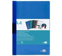 Folder liderpapel dossier lateral clamp Polypropylene din a4 Translucent Blue 60 Sheets Sliding clamp