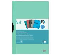 Folder liderpapel dossier Side clamp Polypropylene din a4 Apple Green Opaque 30 Sheets Sliding clamp