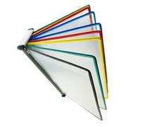 Folder， Metal 10 Display Pockets, Letter-Size, for Office/Home Storing and Displaying A4 Documents