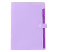 Folder | Organiser for Receipts at Home - A4 Size Portable Versatile Storage Solution with Coloured Labels and Seven Compartments for School Home Office Bills Receipts