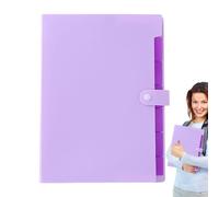 Folder - Paper - A4 Size Portable Multifunctional Folder with Coloured Labels and Seven Compartments for Managing Invoices Receipts at Home and in the Office