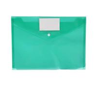 Folder, Plastic Envelopes 30pcs A4 Poly Button File Bag PP Archive Office Data Bill Storage for Home and Work(Green)