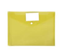 Folder, Plastic Envelopes 30pcs A4 Poly Button File Bag PP Archive Office Data Bill Storage for Home and Work(Yellow)