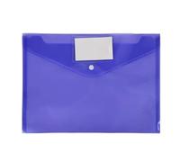 Folder, Plastic Envelopes 30pcs A4 Poly Button File Bag PP Archive Office Data Storage for Home and Work(Purple)
