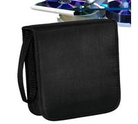 Folder, Small Box | Coin Holder for 40 Capacity, Record Storage Organizer, Portable Zipper, Oxford Fabric Brochure Album for Travel and Au Storage